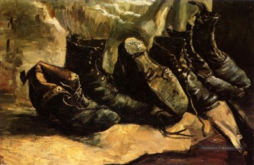 Trois paires de chaussures Vincent van Gogh Peinture à l'huile